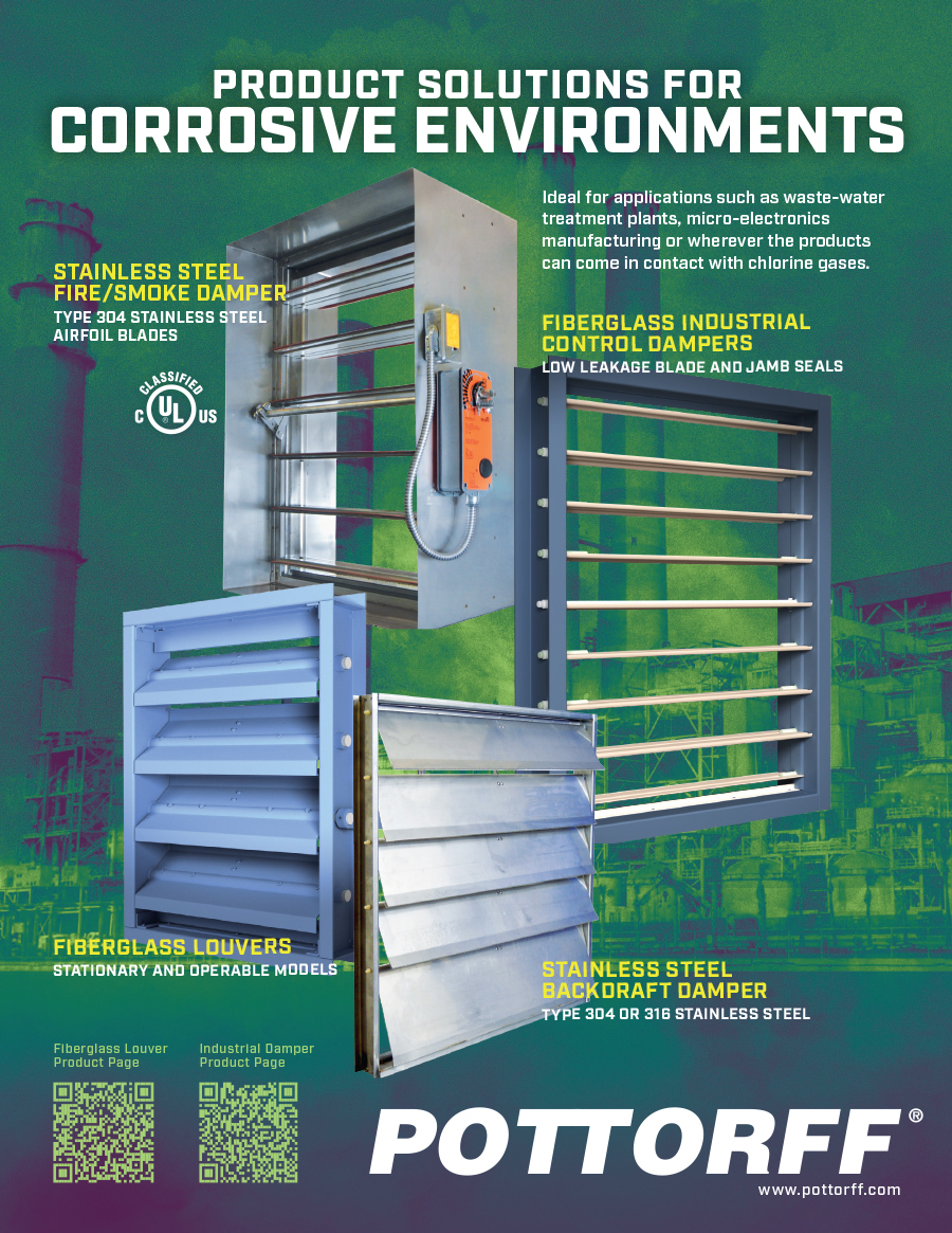 Pottorff fiberglass and stainless steel products for use in corrosive applications