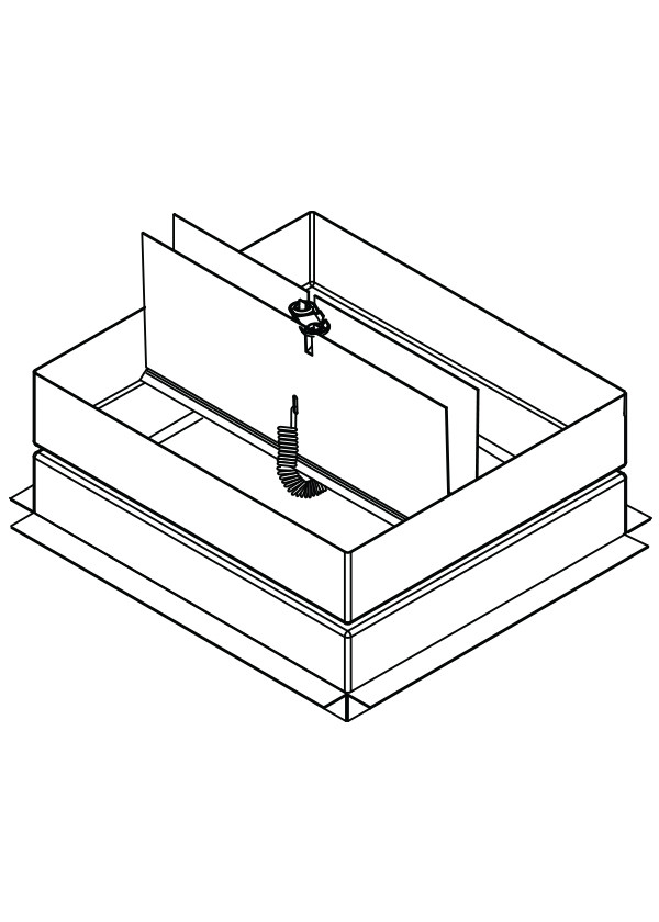 CFD-521-NP Field Installed Insulated Duct Board Outlet Box