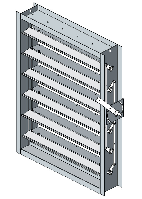 Airfoil Blade - 3/4" Axle Air Control Dampers