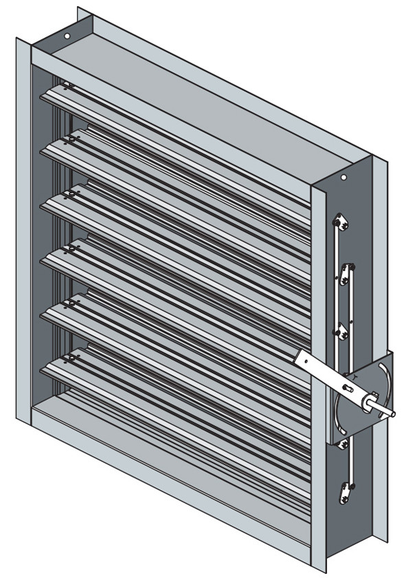 Airfoil Blade - 1/2" Axle Air Control Dampers