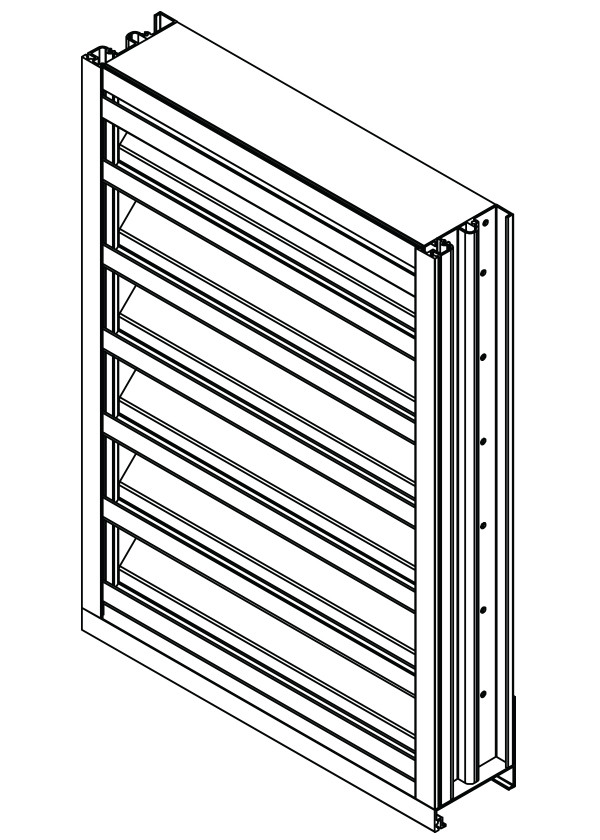 EDD-445 4" Deep - 45 Degree Dual-Drainable Blade