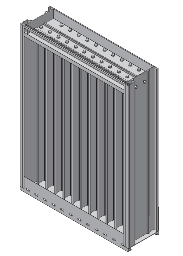 ECV-545-MD 5" Deep - 45 Degree Vertical Blade