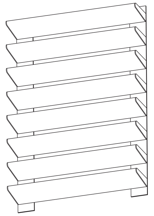 HT-401 4" Deep - Horizontal Airfoil Tube Blade