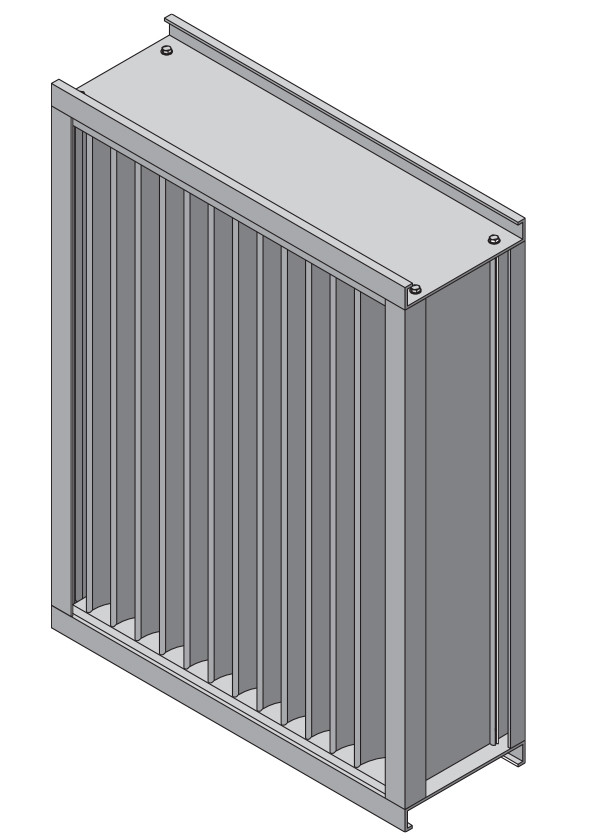 ECV-645-MD 6" Deep - 45 Degree Vertical Blade