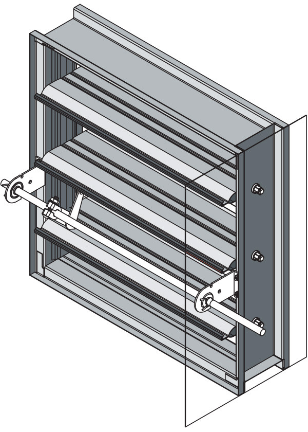 Airfoil Blade Fire - Smoke Dampers