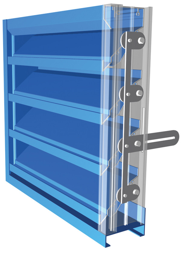 4" With Control Damper Louvers and Architectural