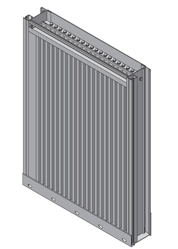 ECV-345-MD 3" Deep - 45 Degree Vertical Blade