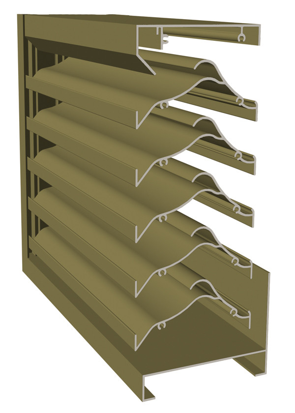 4" Horizontal and Vertical Louvers and Architectural