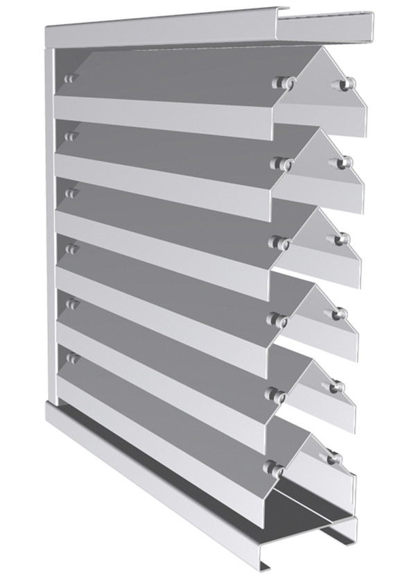 4" Non-Drainable Chevron Louvers and Penthouses