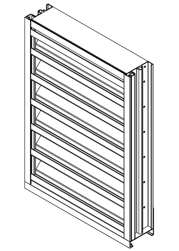 EFD-445 4" Deep - 45 Degree Drainable Blade