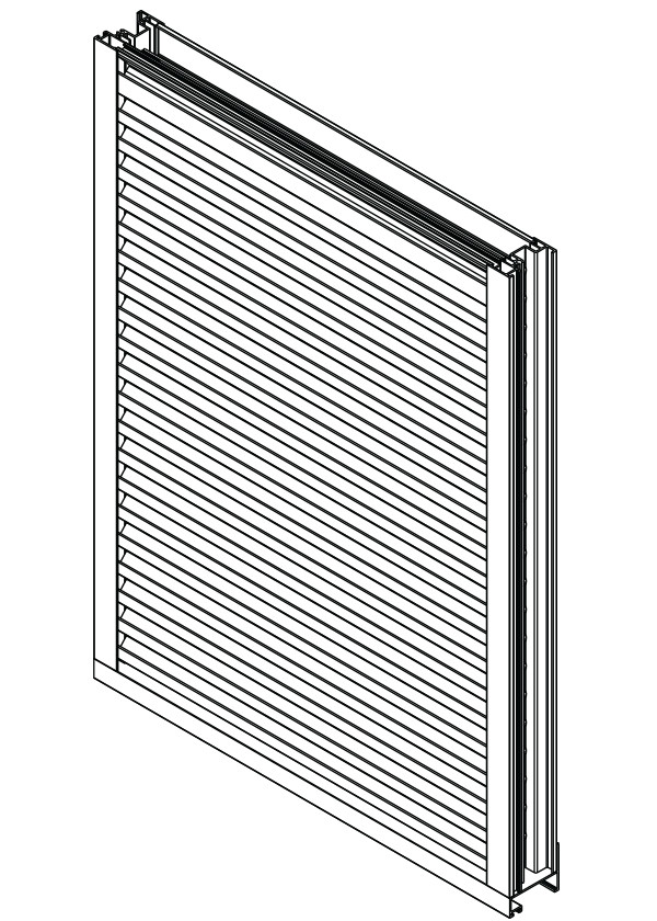 ECD-245 2" Deep - 45 Degree Horizontal Blade