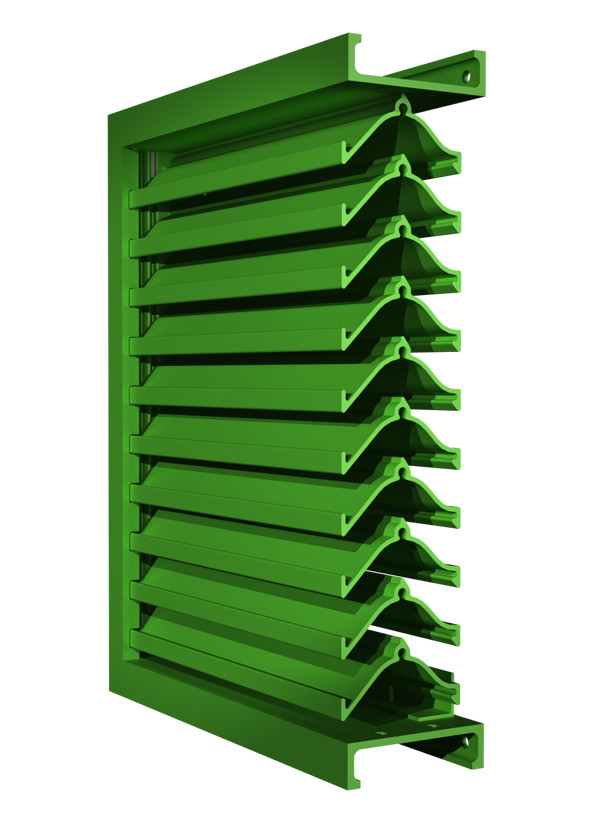 5-1/2" Aluminum Grill Louvers and Architectural