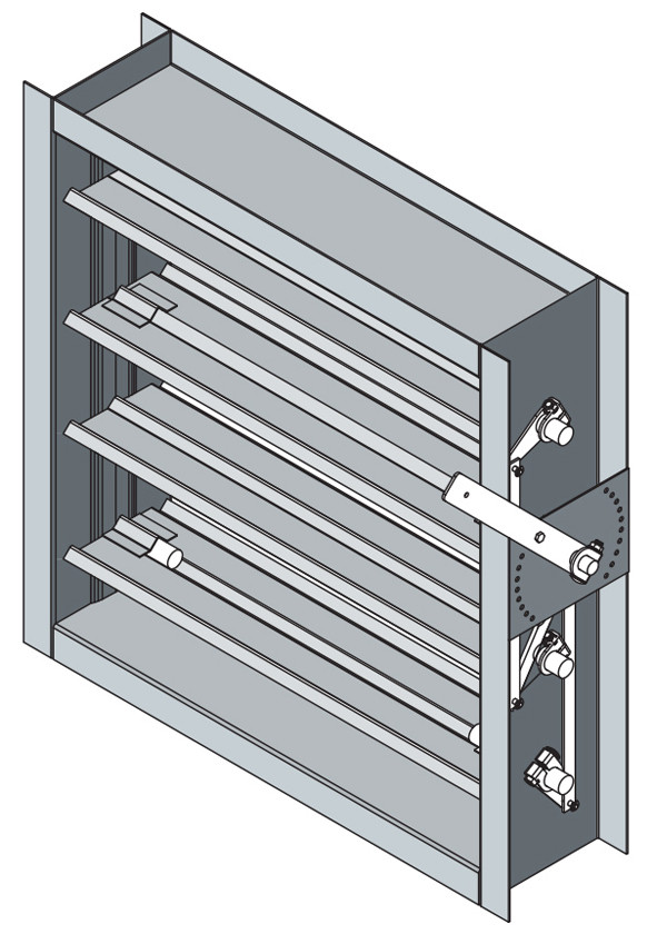 3V Blade - 1" Axle Air Control and Backdraft Dampers