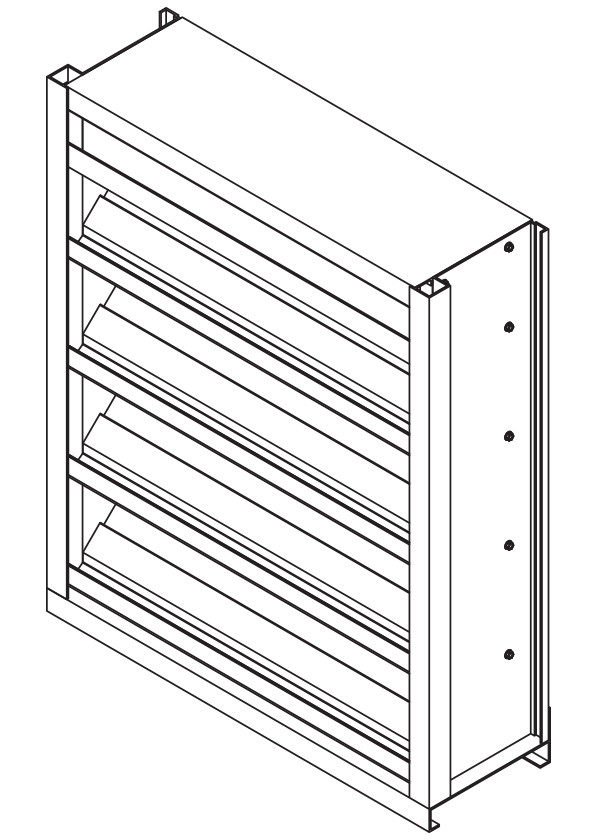 EFD-637 6" Deep - 37-1/2 Degree Drainable Blade