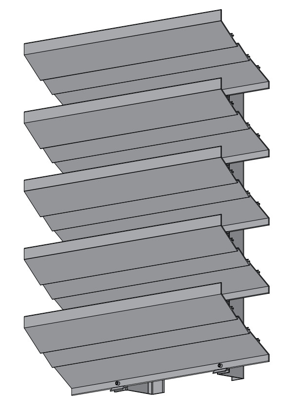 HJ-645 6" Deep - 45 Degree Horizontal Inverted J-Blade