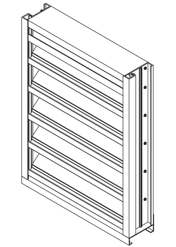 EFD-437 4" Deep - 37-1/2 Degree Drainable Blade