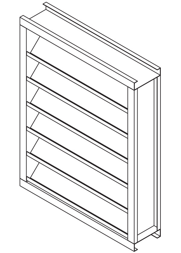 SFD-445 4" Deep - 45 Degree Drainable Blade