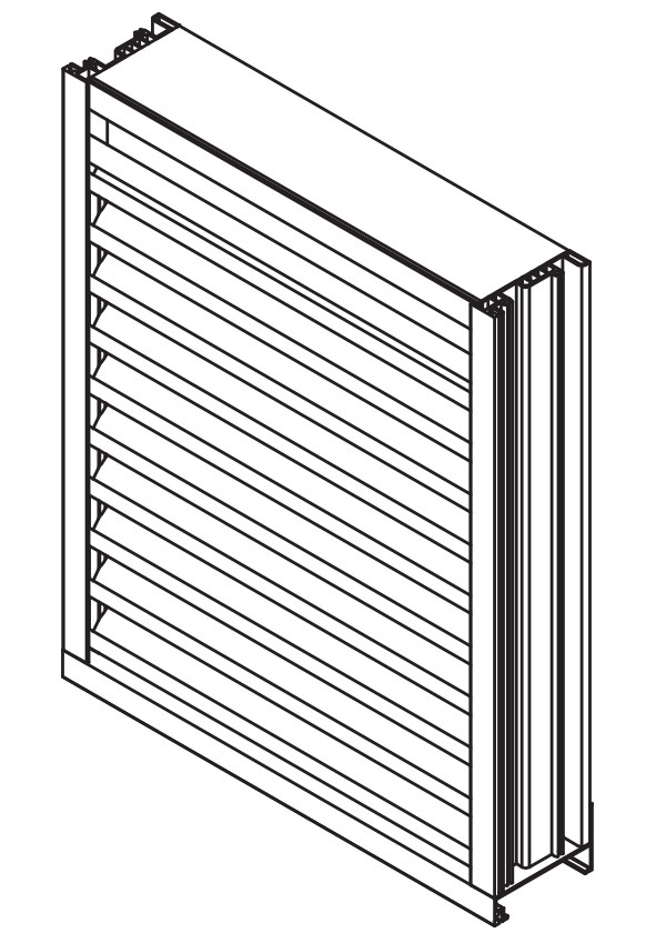 ECD-445 4" Deep - 45 Degree Horizontal Blade