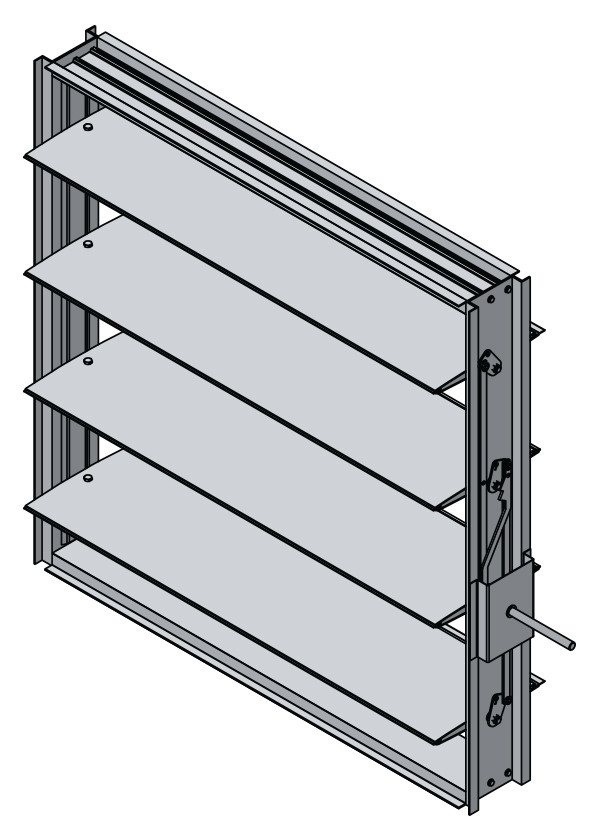 Fully Symmetric Air Control and Backdraft Dampers
