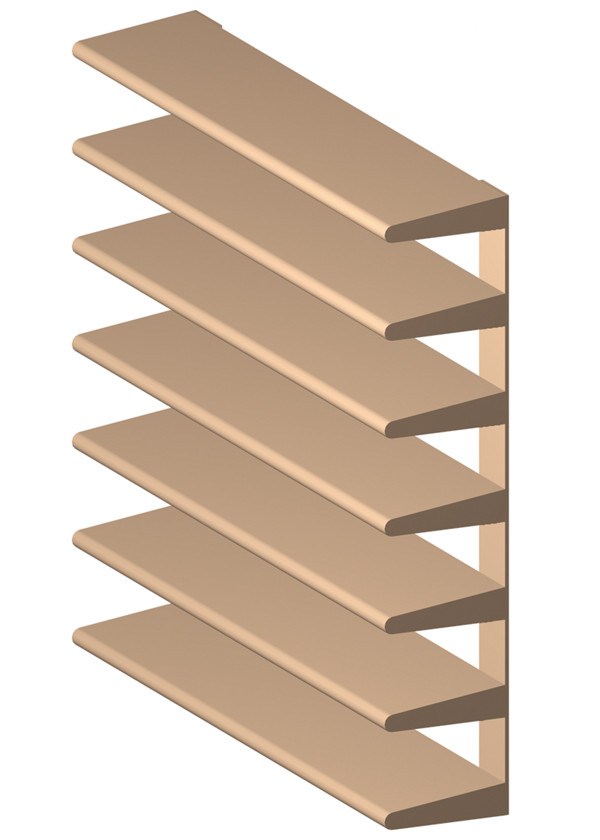 4" Horizontal AirFoil Tube Louvers and Penthouses