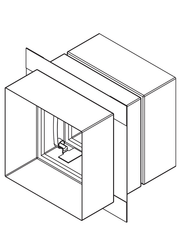 VFD-10D-IMA Integral Mounting Angle - Curtain Style Blade