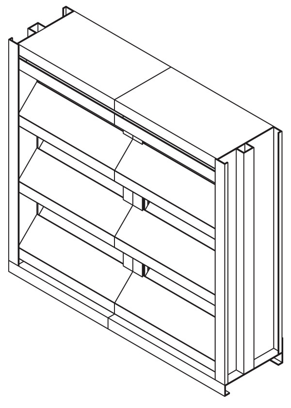 ERD-645 6" Deep - 45 Degree Recessed Drainable Blade